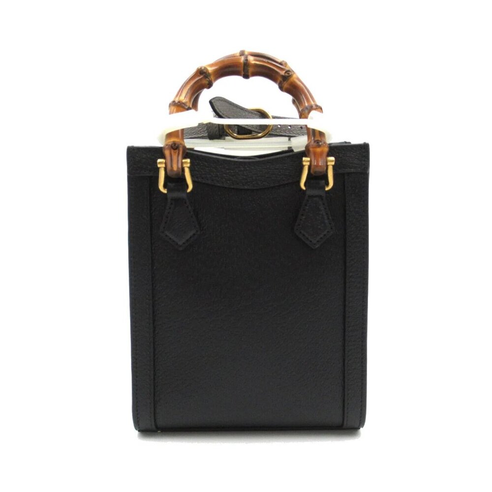 GUCCI Diana Mini Tote Bag 2way shoulder leather Black NEW Women - Picture 6 of 8